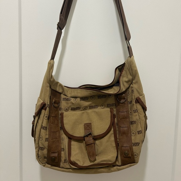 M&M'S (EUC) Beige and Brown Messenger Bag - Picture 4 of 11